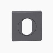 Square Cylinder Escutcheon B1002MBLK gallery detail image