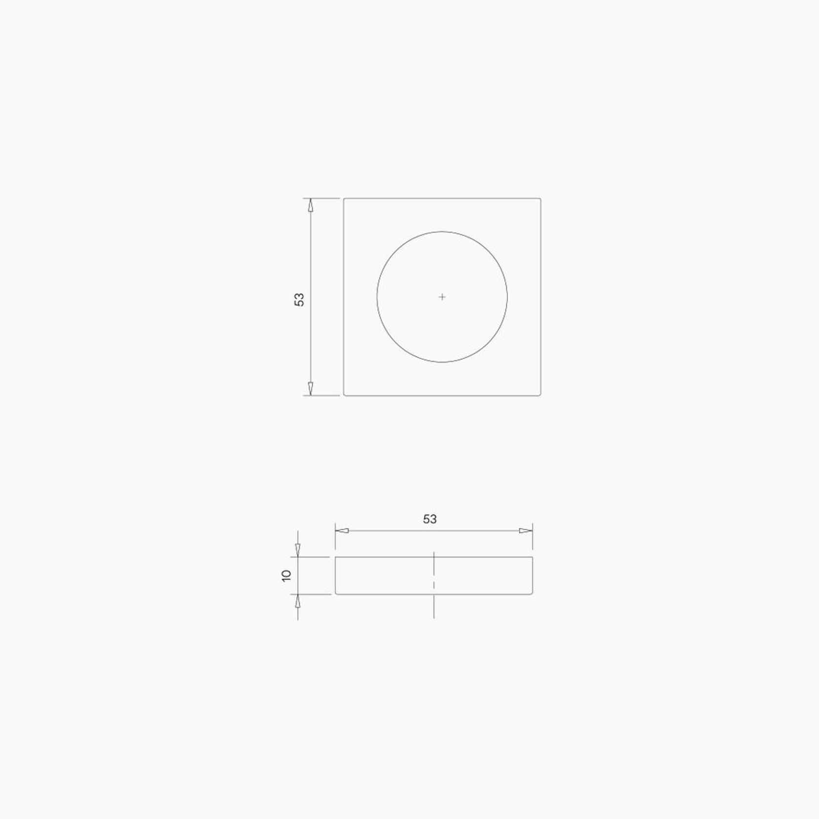 Square Blank Rose B1001MBLK gallery detail image