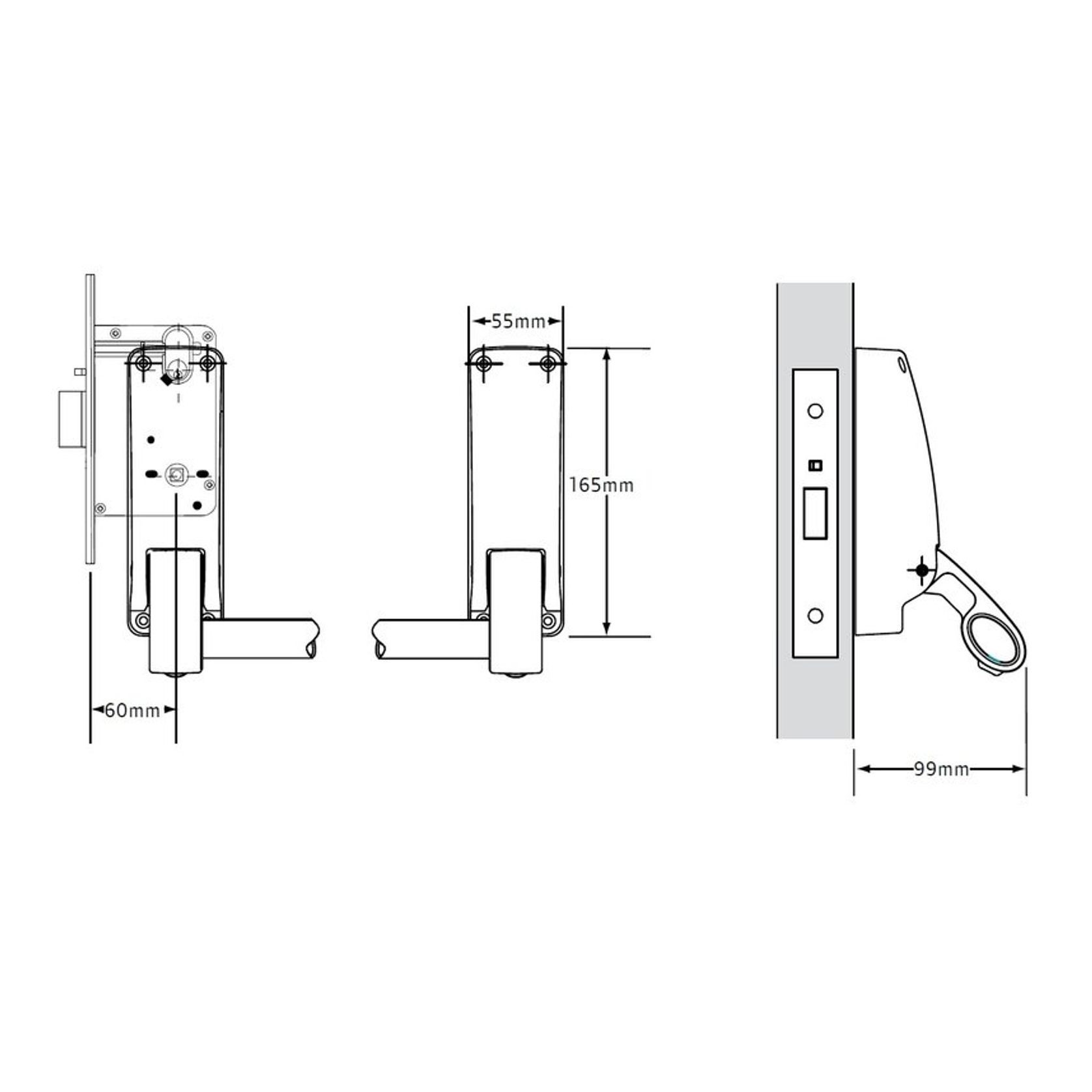 Briton Panic Bar Silver 2 Hour Fire Rated 379E/SE Suits Mortice Lock gallery detail image