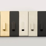 Emtek Rectangular Barn Door Privacy Lock with Strike gallery detail image