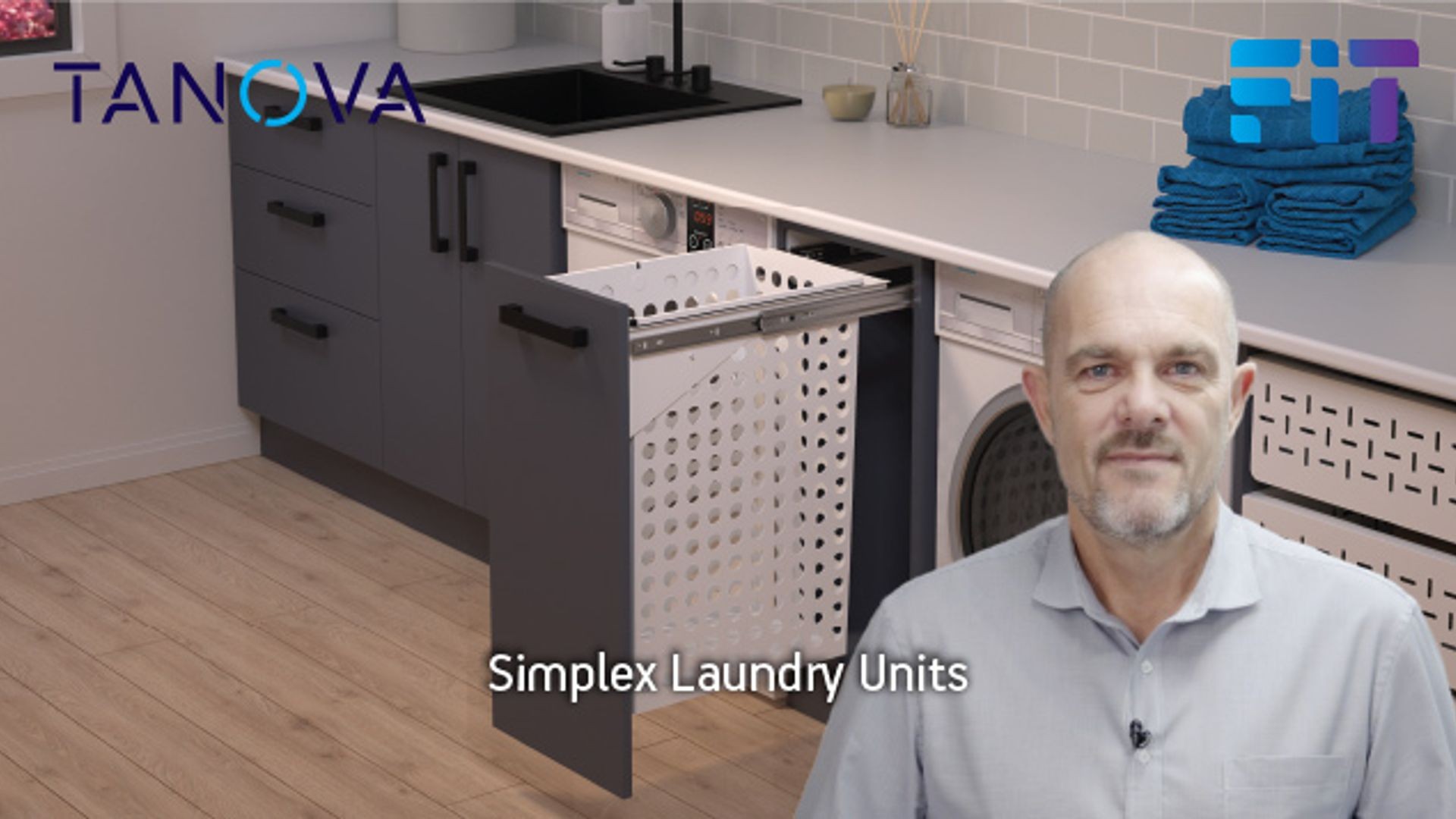 Tanova Simplex & Simplex Plus Pull Out Laundry Baskets gallery detail image