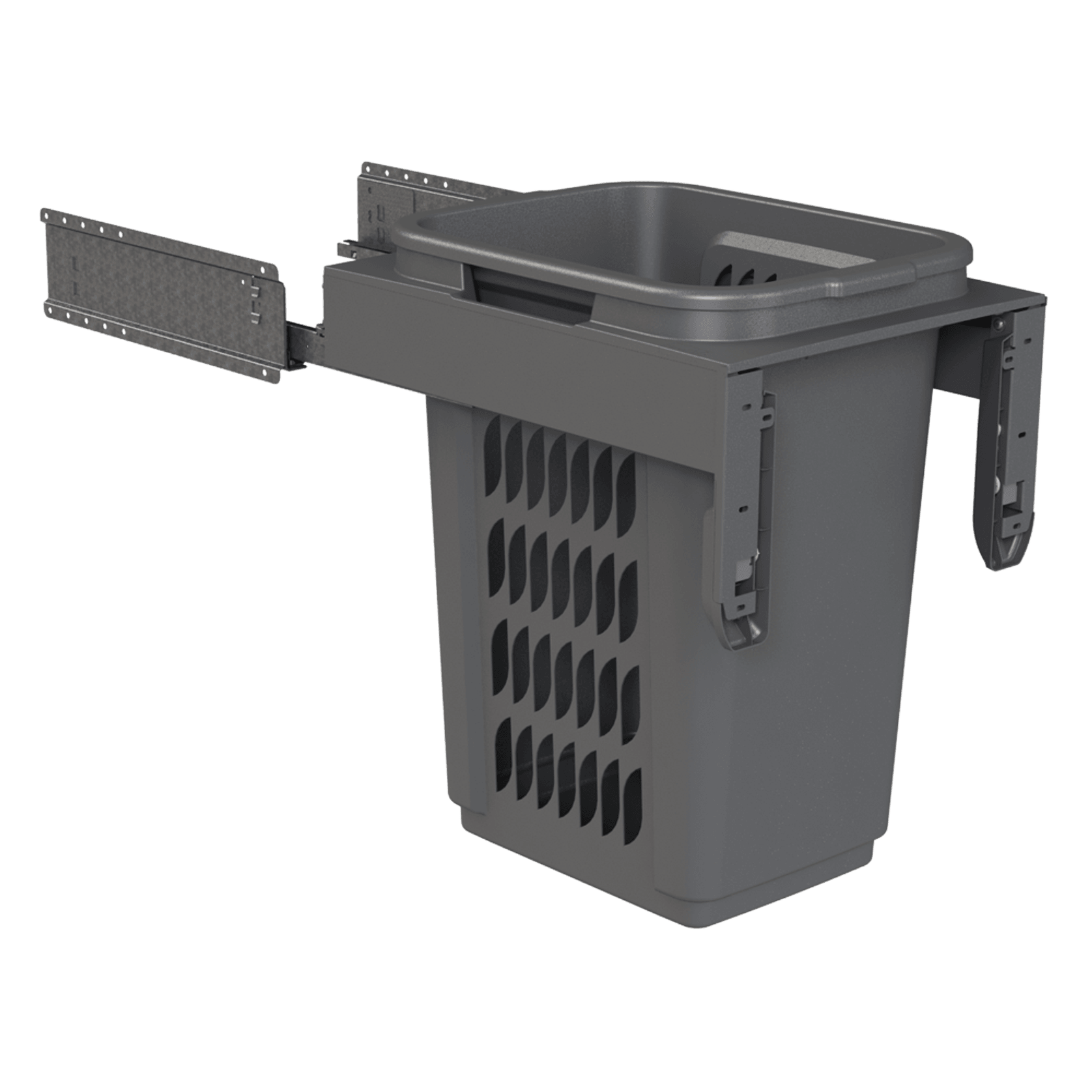 Concelo 1 x 60L Laundry Hamper | Door Pull | Cinder gallery detail image