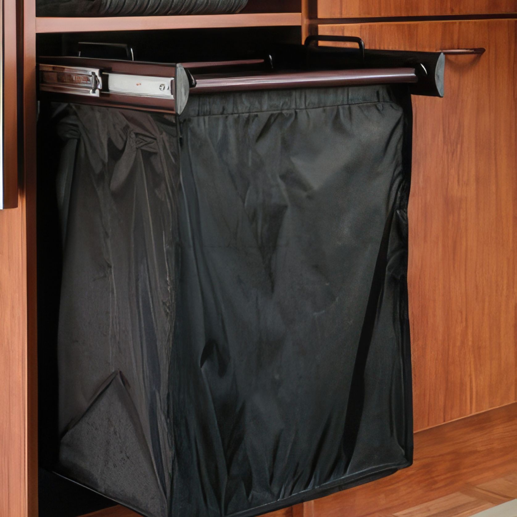 24" Pull-Out Hamper Polished Chrome gallery detail image