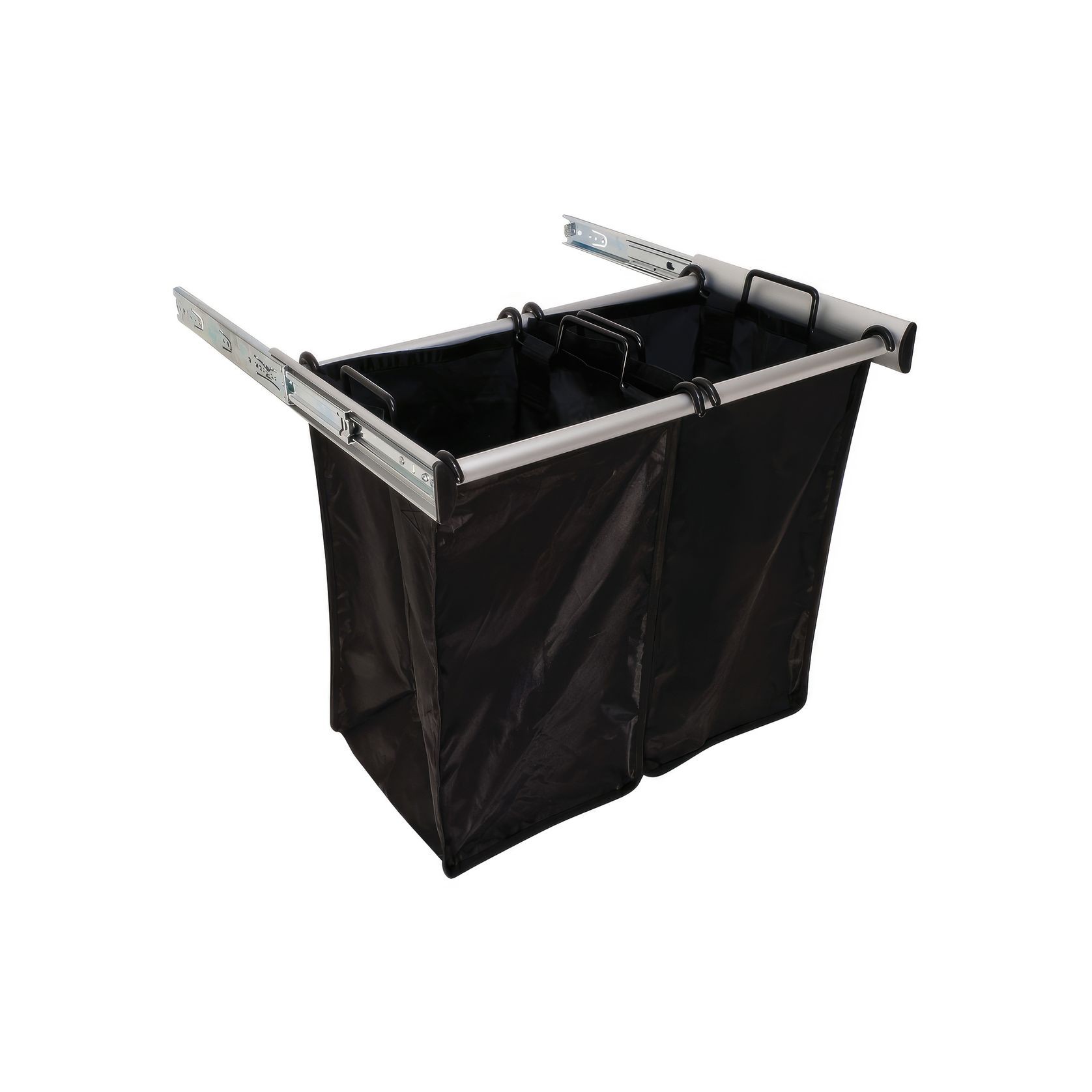 24" Pull-Out Hamper Matt Aluminium gallery detail image