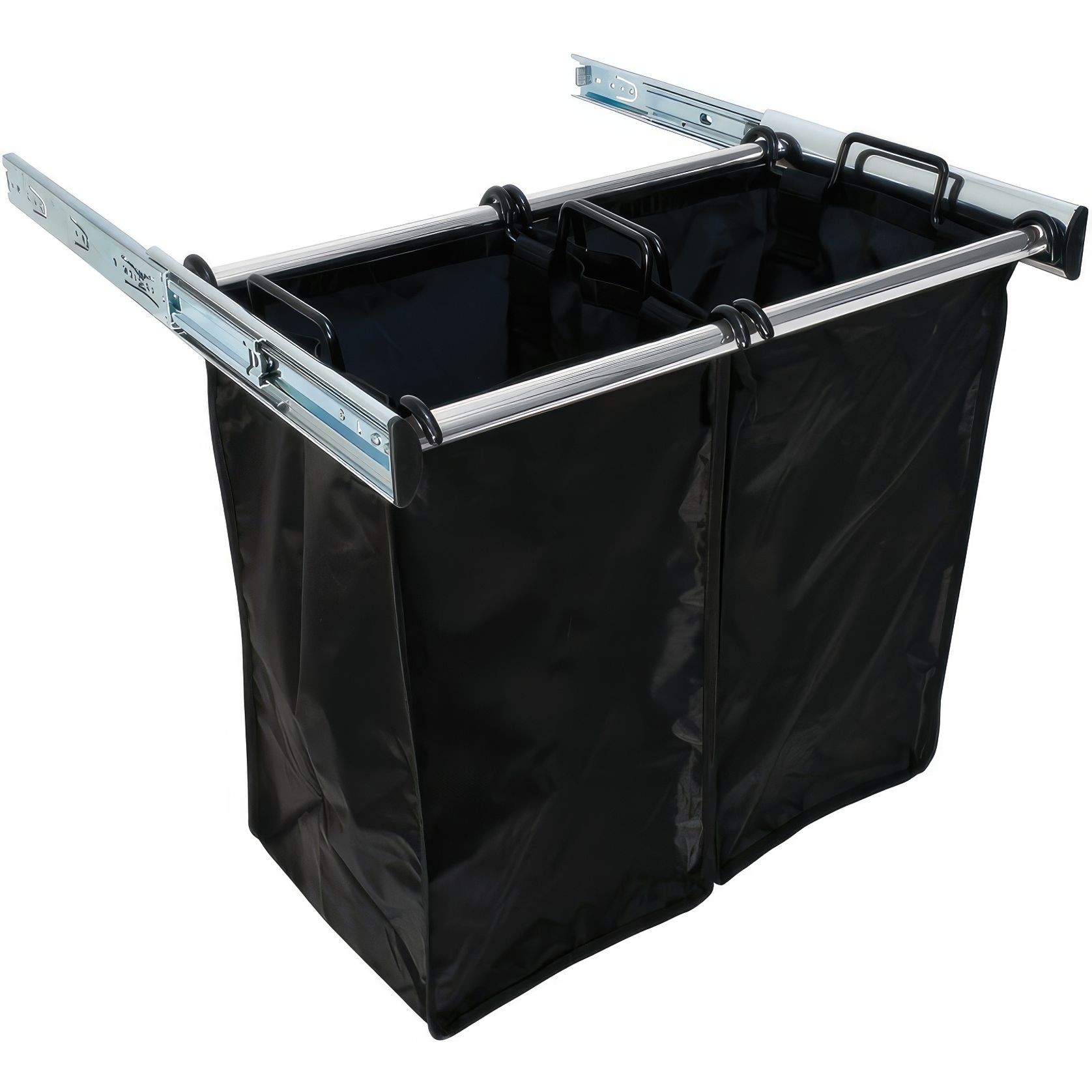 24" Pull-Out Hamper Polished Chrome gallery detail image