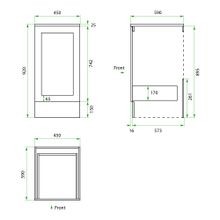 English Classic Laundry Cabinet, 1 Drawer gallery detail image