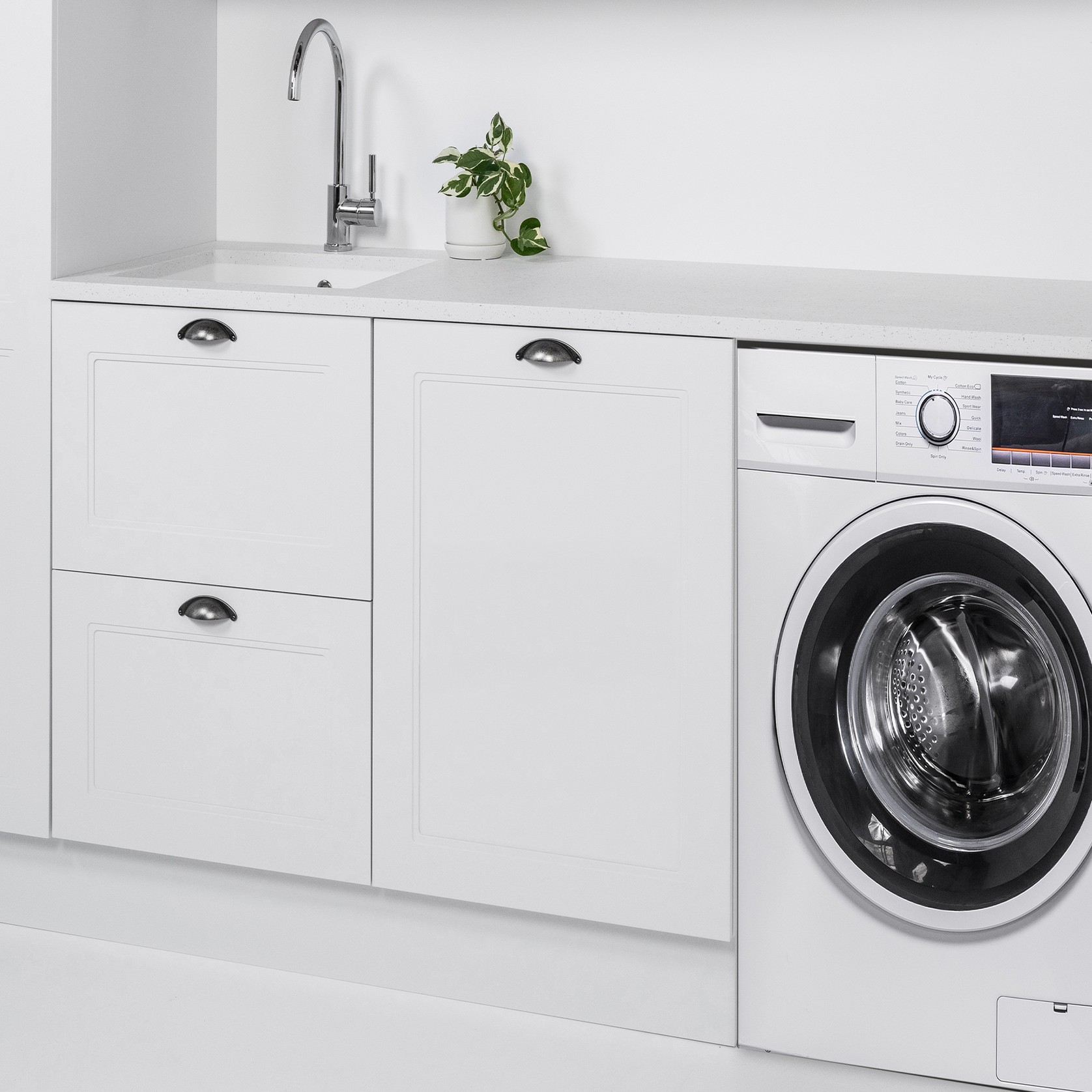 English Classic Laundry Cabinet, 1 Drawer gallery detail image