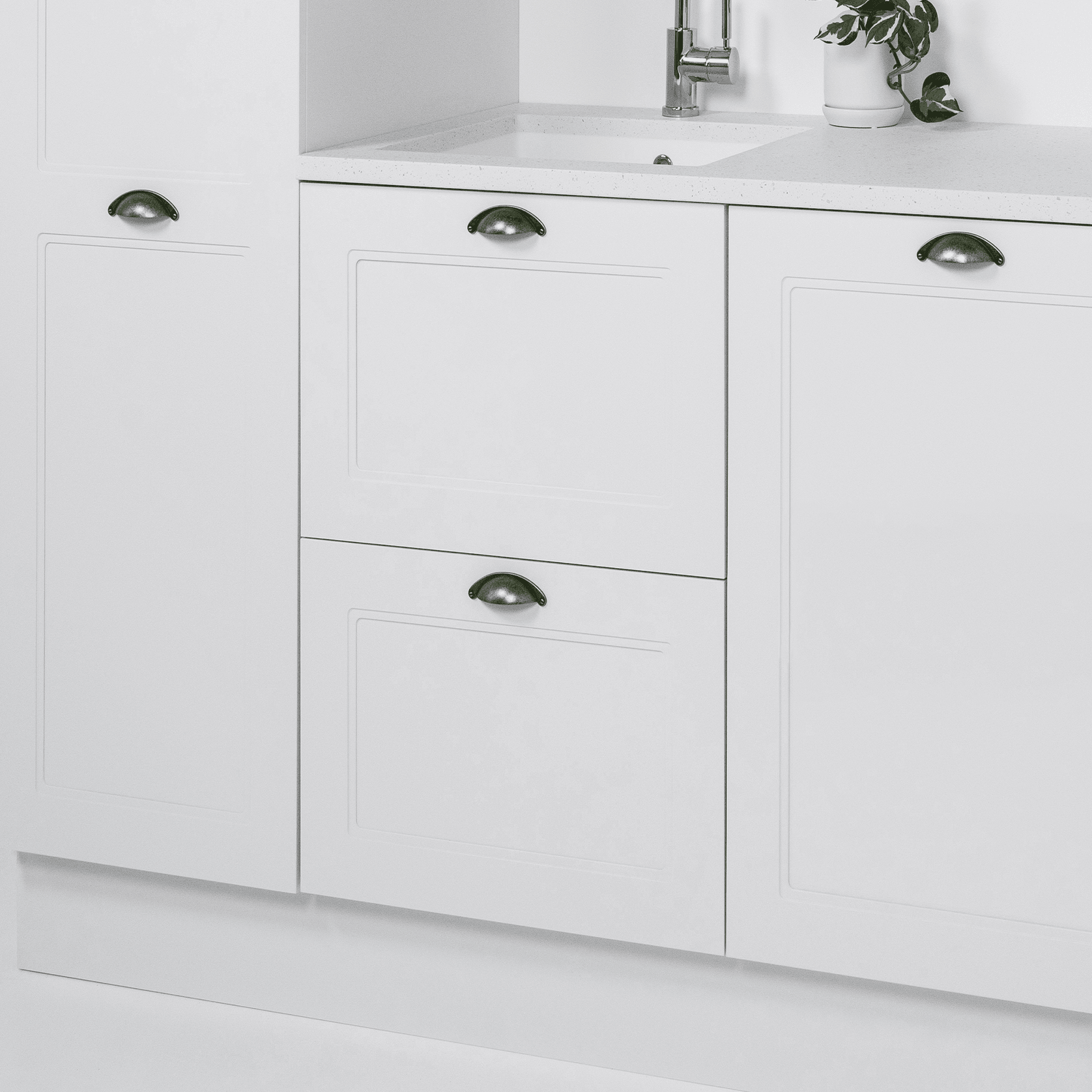 English Classic Laundry Cabinet, 2 Drawers gallery detail image