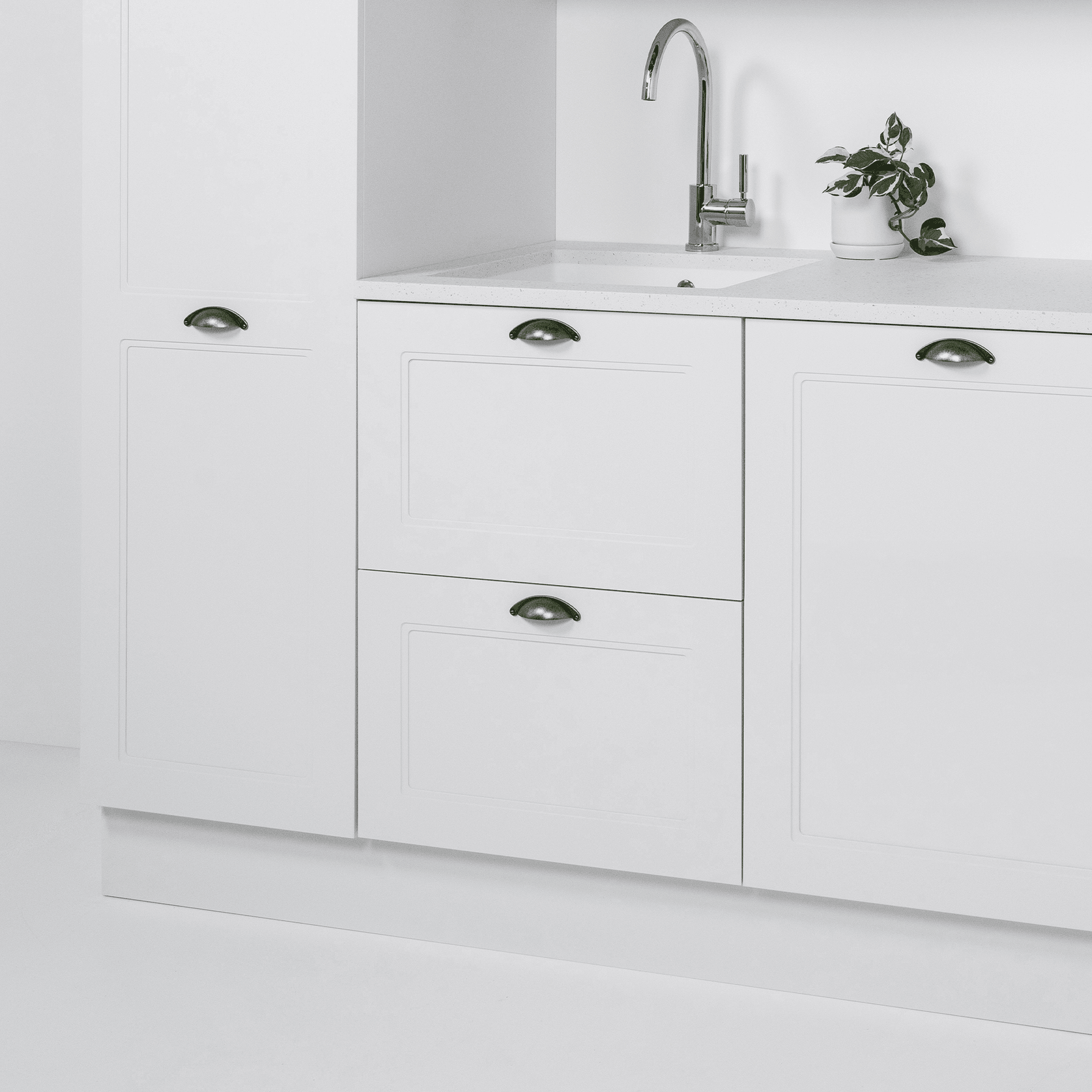 English Classic Laundry Cabinet, 2 Drawers gallery detail image