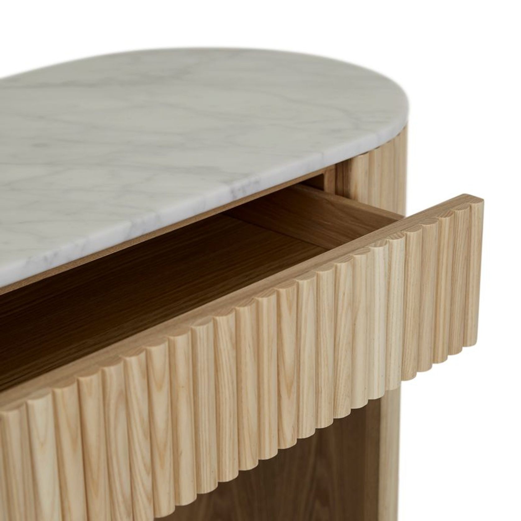 Benjamin Ripple Grand Marble Console gallery detail image