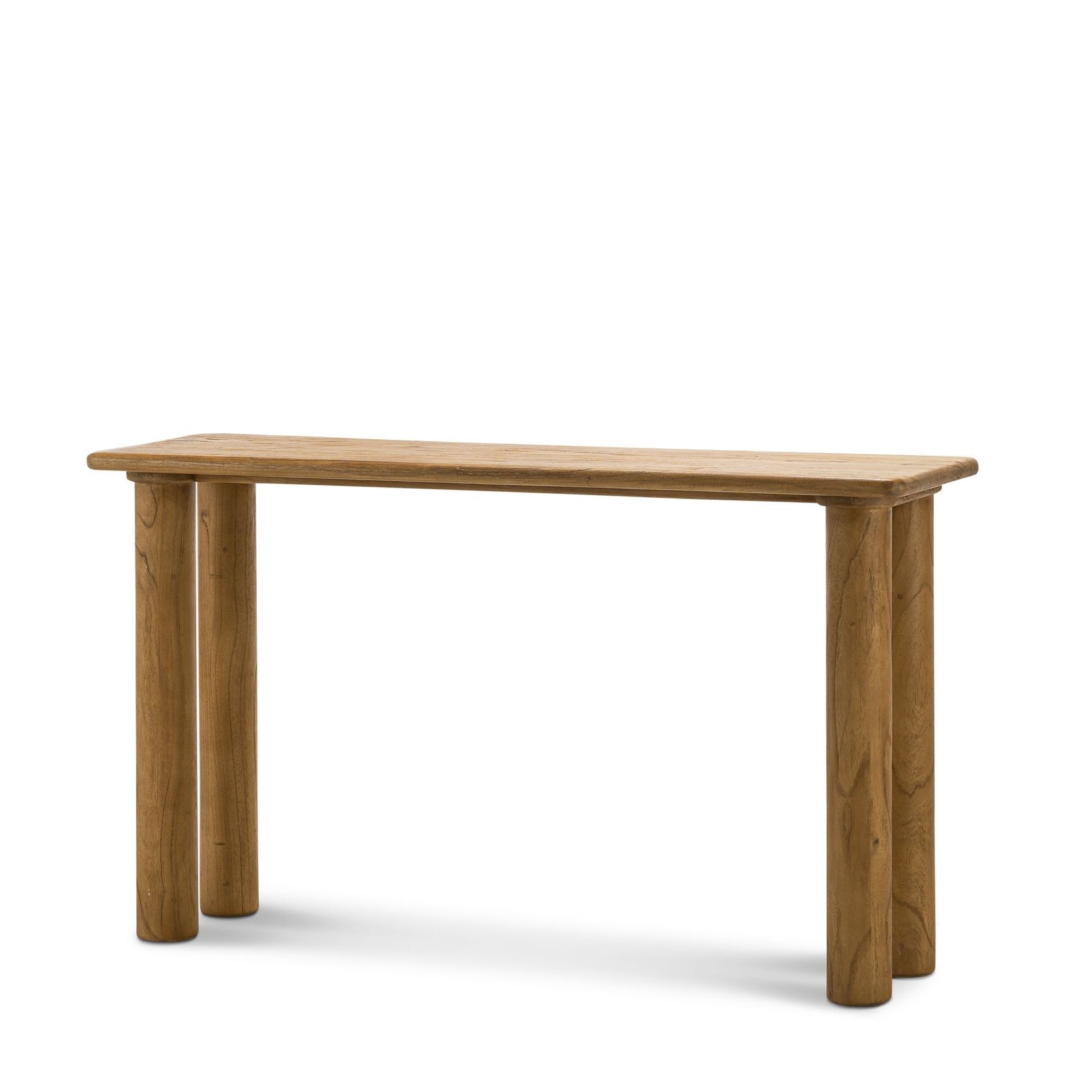 Khakti 140cm Pillar Console Table | Natural gallery detail image