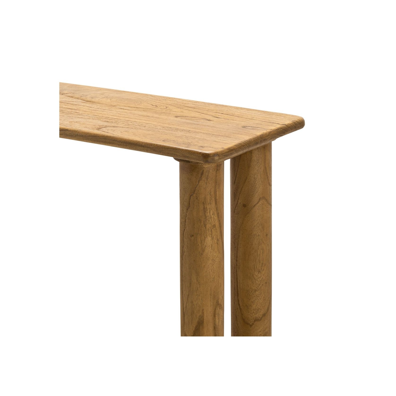 Khakti 140cm Pillar Console Table | Natural gallery detail image