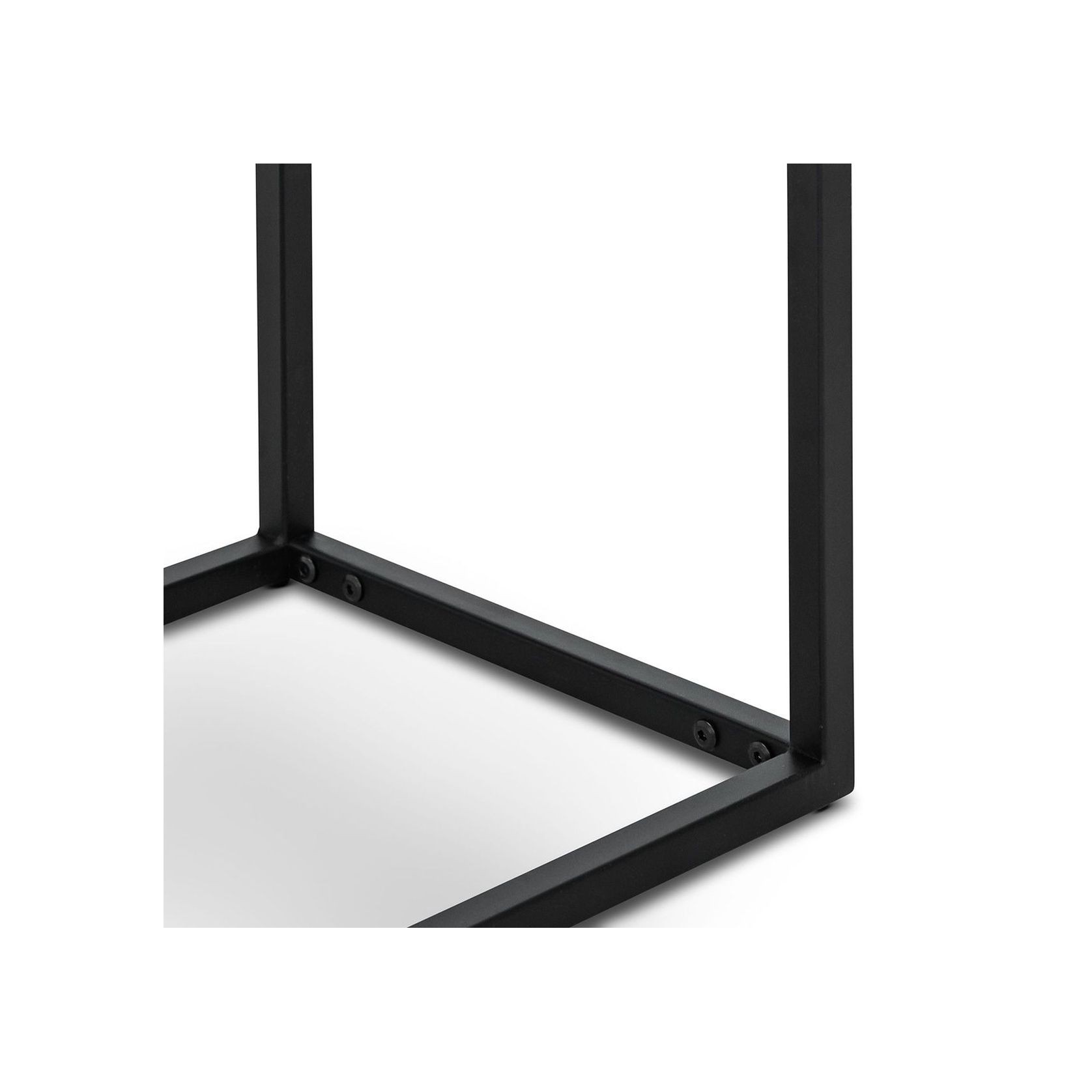 Ebonie 130cm White Marble Console Table | Black gallery detail image