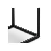 Ebonie 130cm White Marble Console Table | Black gallery detail image