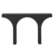 Arcus 140cm Concrete Console Table in Matte Black gallery detail image