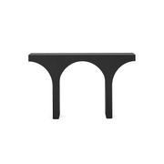 Arcus 140cm Concrete Console Table in Matte Black gallery detail image