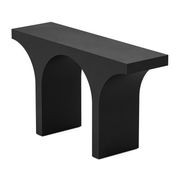 Arcus 140cm Concrete Console Table in Matte Black gallery detail image
