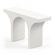 Arcus 140cm Concrete Console Table in Cream Putty gallery detail image