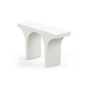 Arcus 140cm Concrete Console Table in Cream Putty gallery detail image