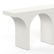 Arcus 140cm Concrete Console Table in Cream Putty gallery detail image