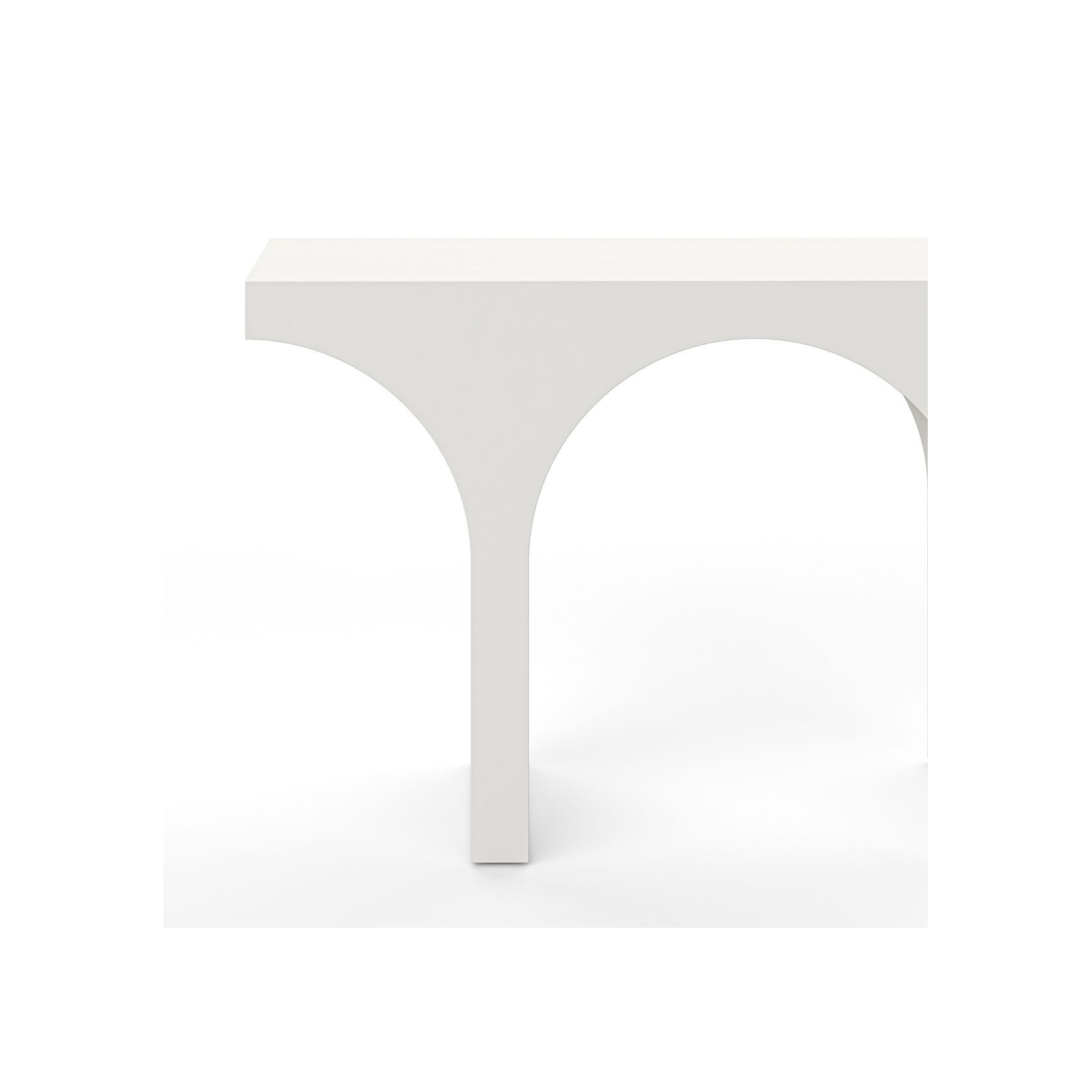 Arcus 140cm Concrete Console Table in Cream Putty gallery detail image