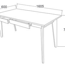 Byron Console Table | 2 Drawer | Natural Hardwood gallery detail image