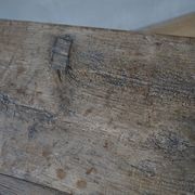 Italian Antique Oak Trestle Console Table gallery detail image
