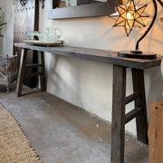 Old Tua Console Table Rustic Grey gallery detail image
