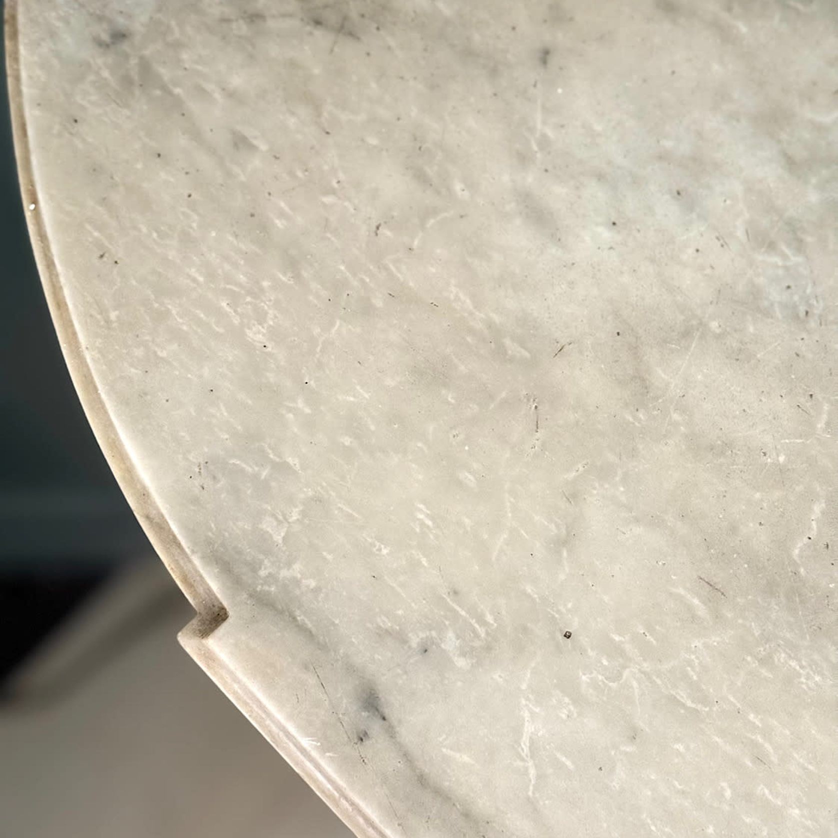 French Louis XVI Painted Demi-lune Consoles (Pair) gallery detail image