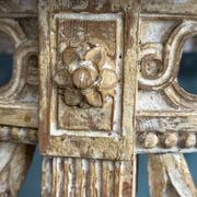 French Louis XVI Painted Demi-lune Consoles (Pair) gallery detail image