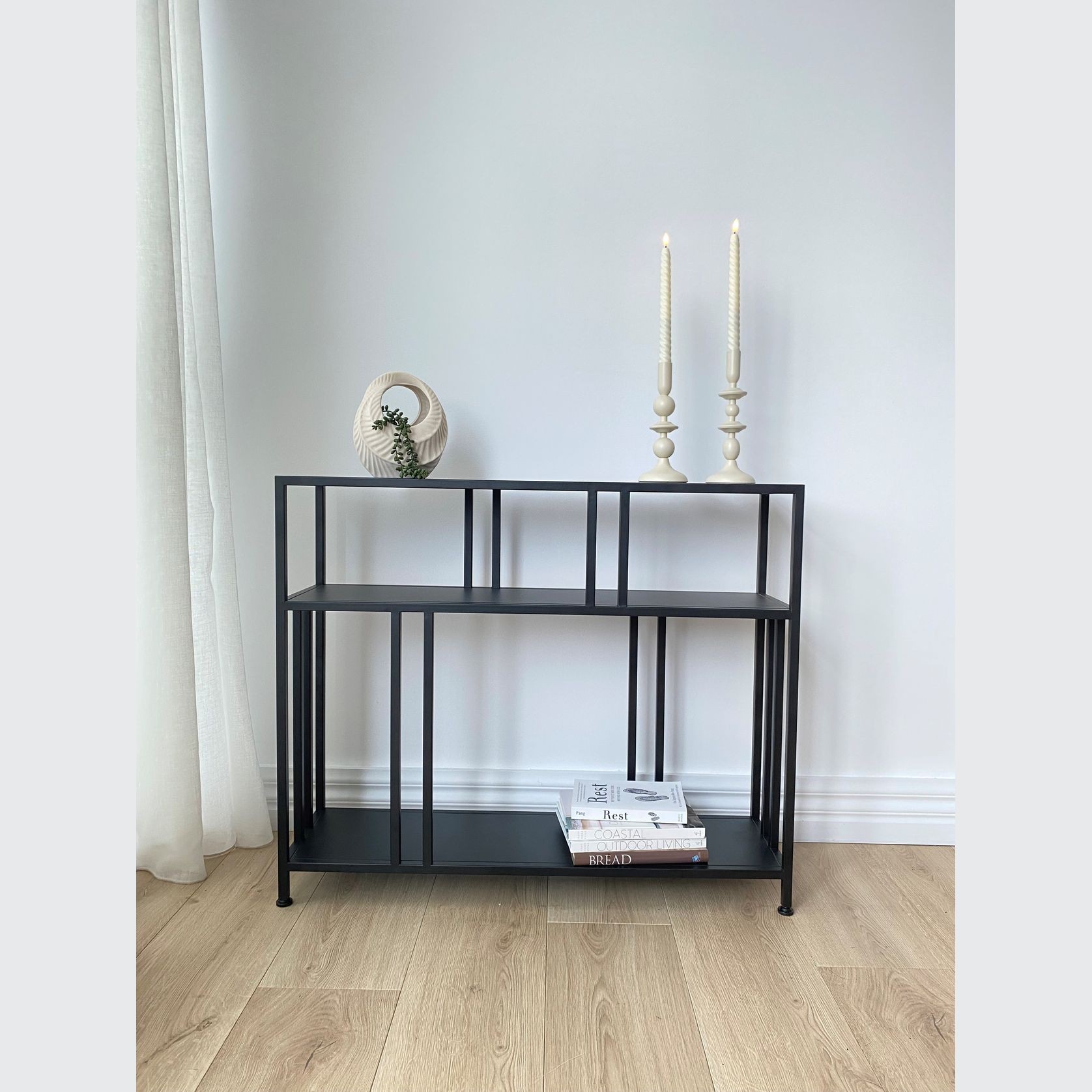 Lorenzo Metal Small Space Console Table gallery detail image