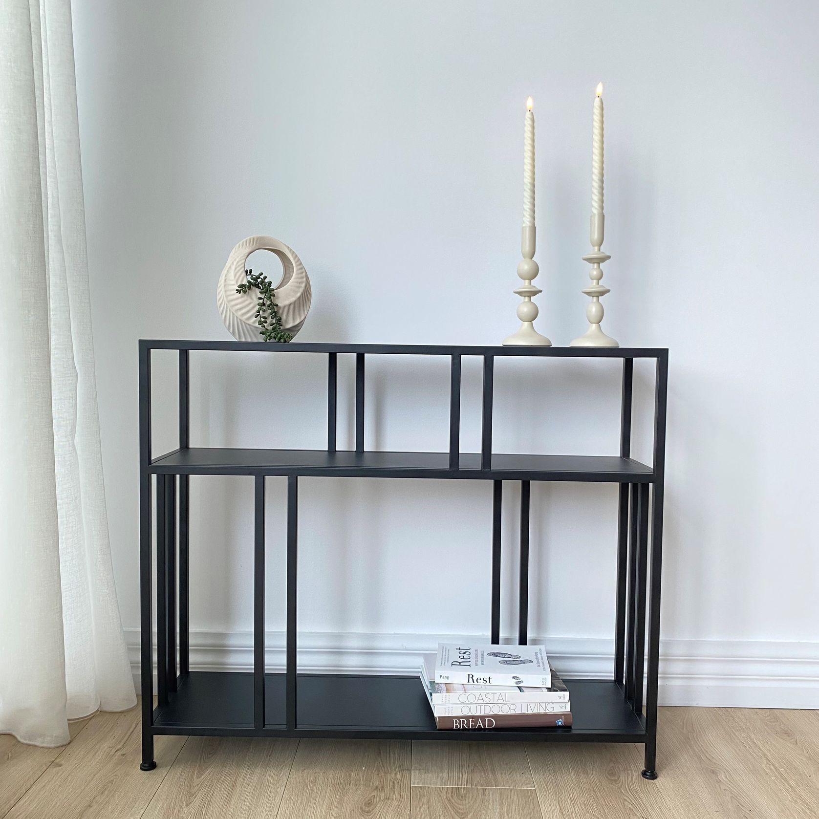 Lorenzo Metal Small Space Console Table gallery detail image