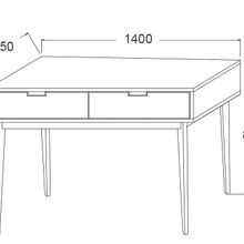 Cannes Console Table | 2 Drawer | Black Hardwood gallery detail image