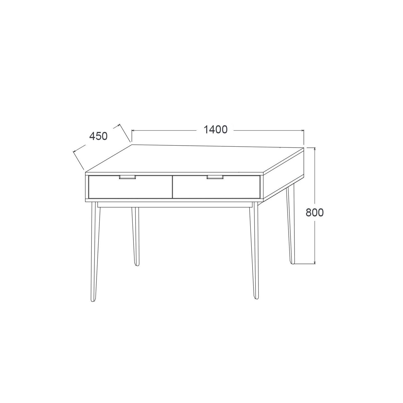 Cannes Console Table | 2 Drawer | Black Hardwood gallery detail image