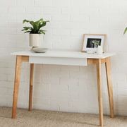 Byron Console Table | 1 Drawer | Natural Hardwood gallery detail image