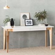 Byron Console Table | 2 Drawer | Natural Hardwood gallery detail image