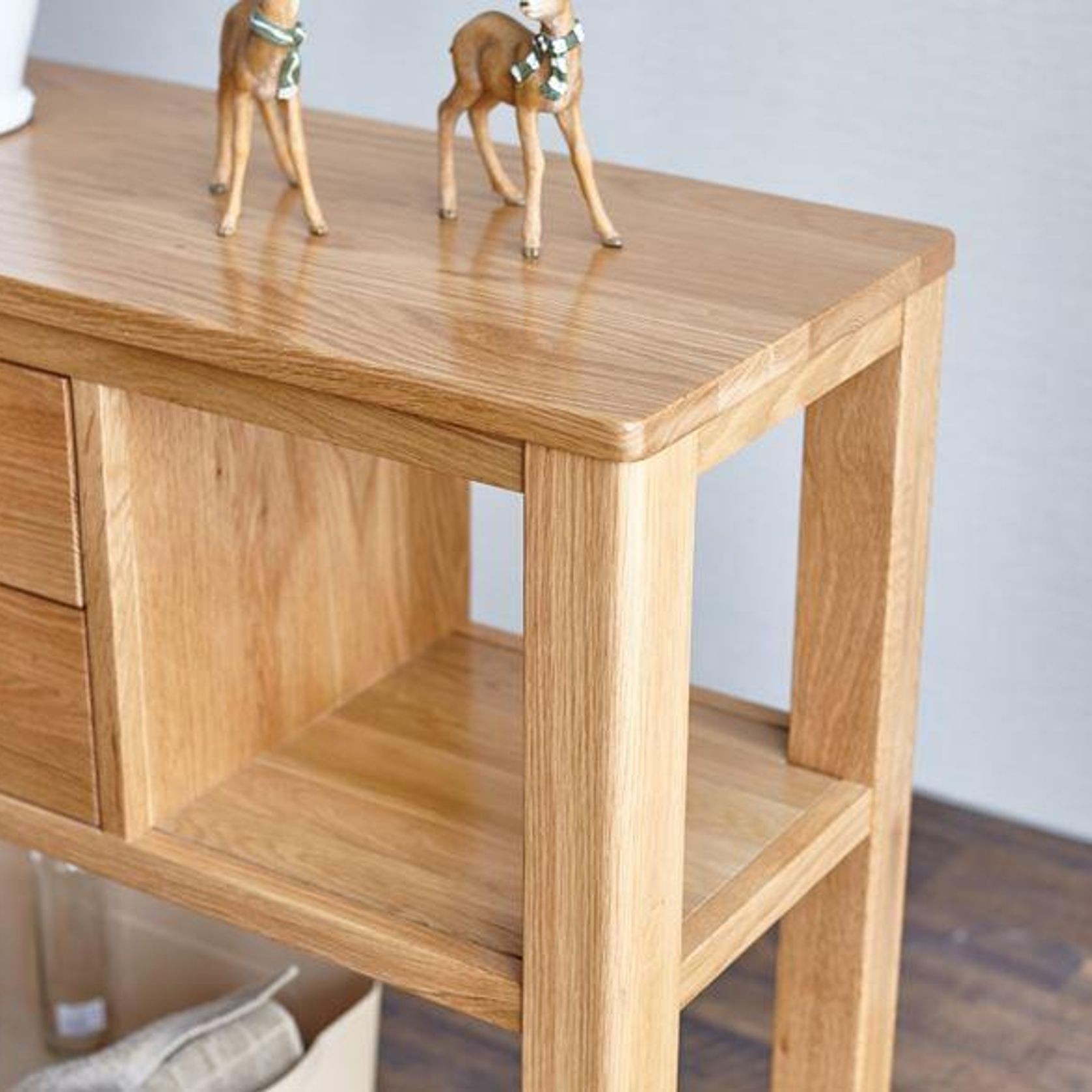 Humbie Solid Oak Console Table gallery detail image