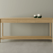 Nordica Console Table - Natural Oak 172cm gallery detail image