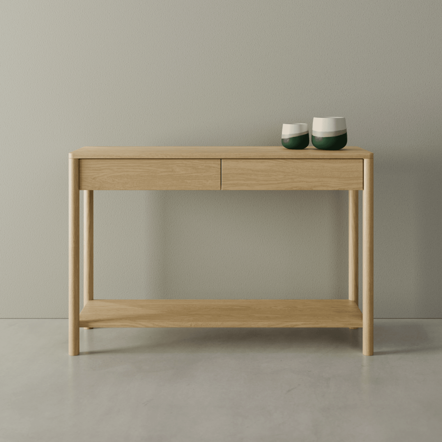 Nordica Console Table - Natural Oak 115cm gallery detail image