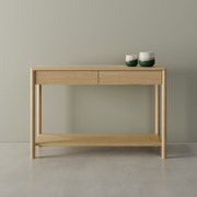 Nordica Console Table - Natural Oak 115cm gallery detail image