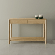 Nordica Console Table - Natural Oak 115cm gallery detail image