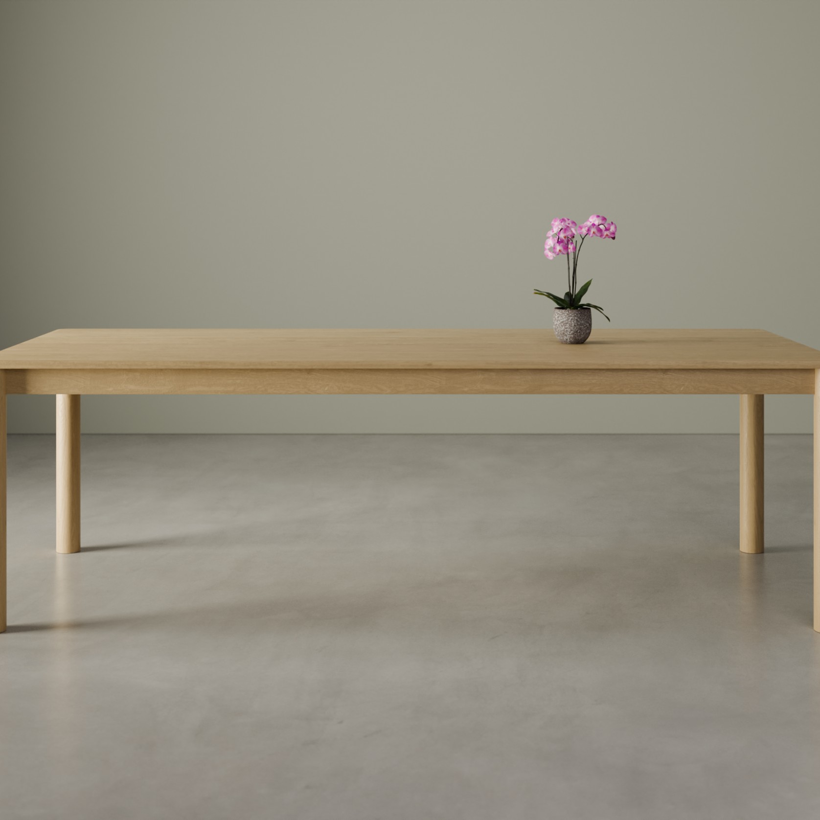 Nordica Dining Table - Solid Oak 240 x 100cm gallery detail image