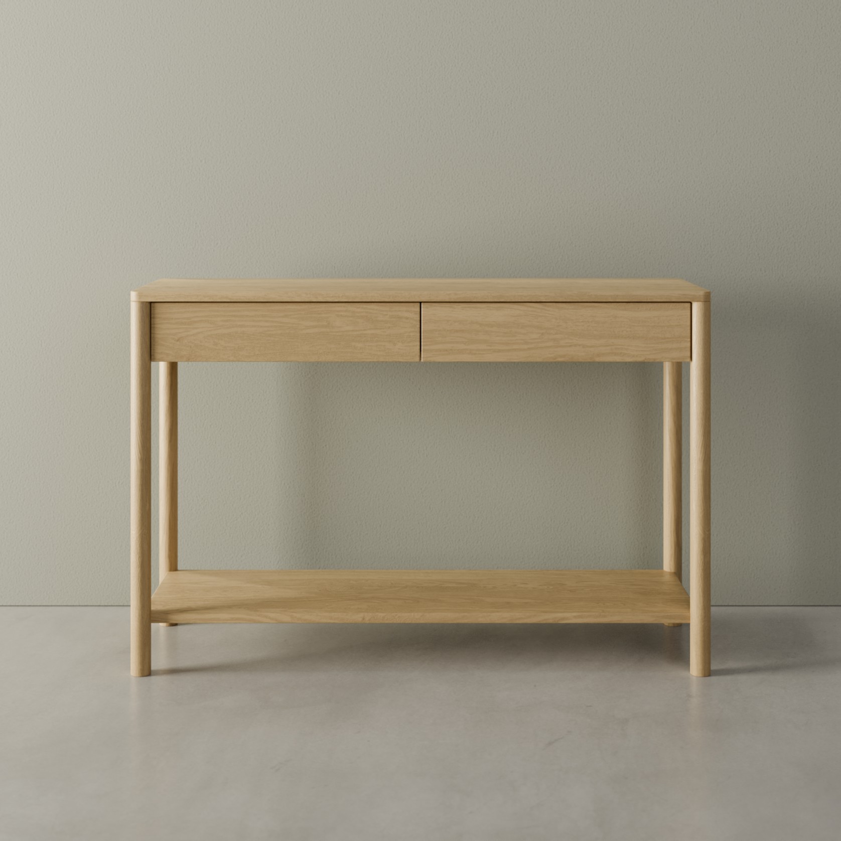 Nordica Console Table - Natural Oak 115cm gallery detail image