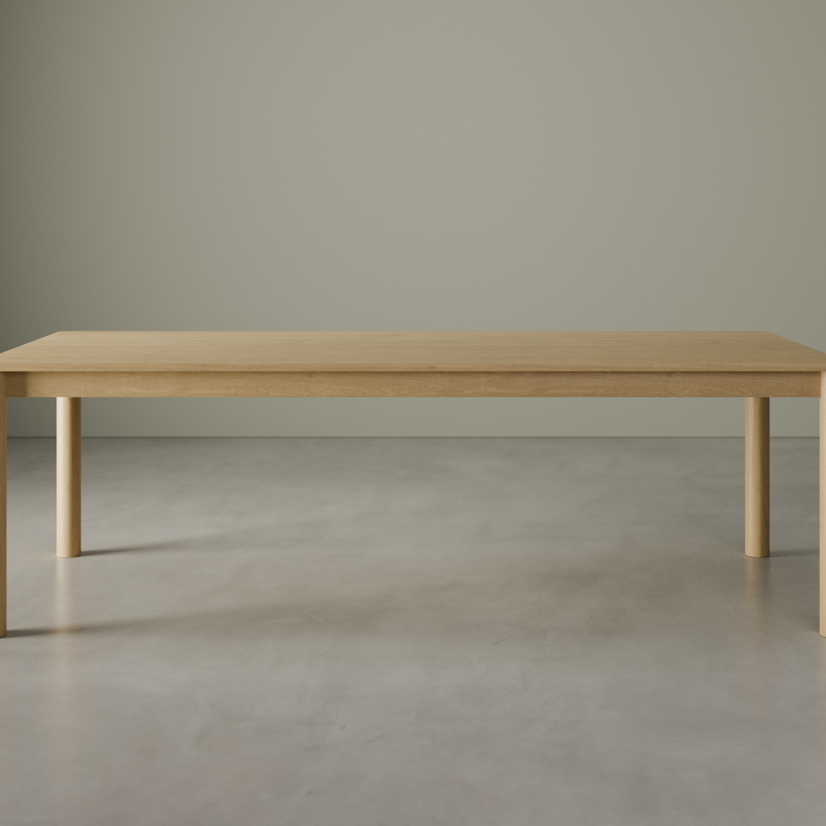 Nordica Dining Table - Solid Oak 240 x 100cm gallery detail image