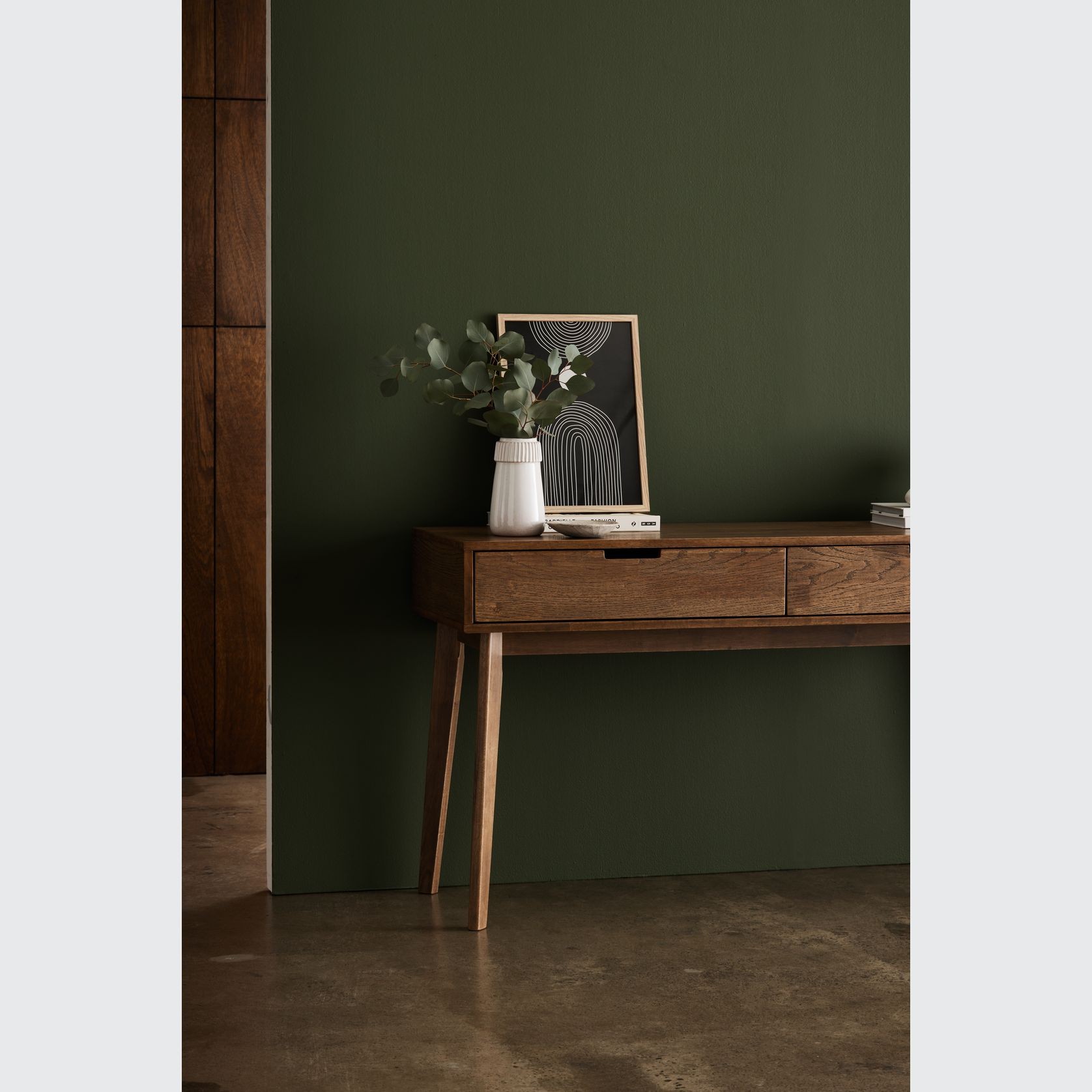 Paris Hardwood Console Table | 2 Drawer | Walnut gallery detail image