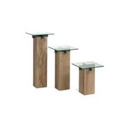 Tenere Pedestal Table - Crossbars in metal gallery detail image