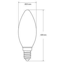 LED Candle Filament Bulb C35 gallery detail image