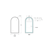 Code Aspect 450 Arch Framed Mirror Range gallery detail image