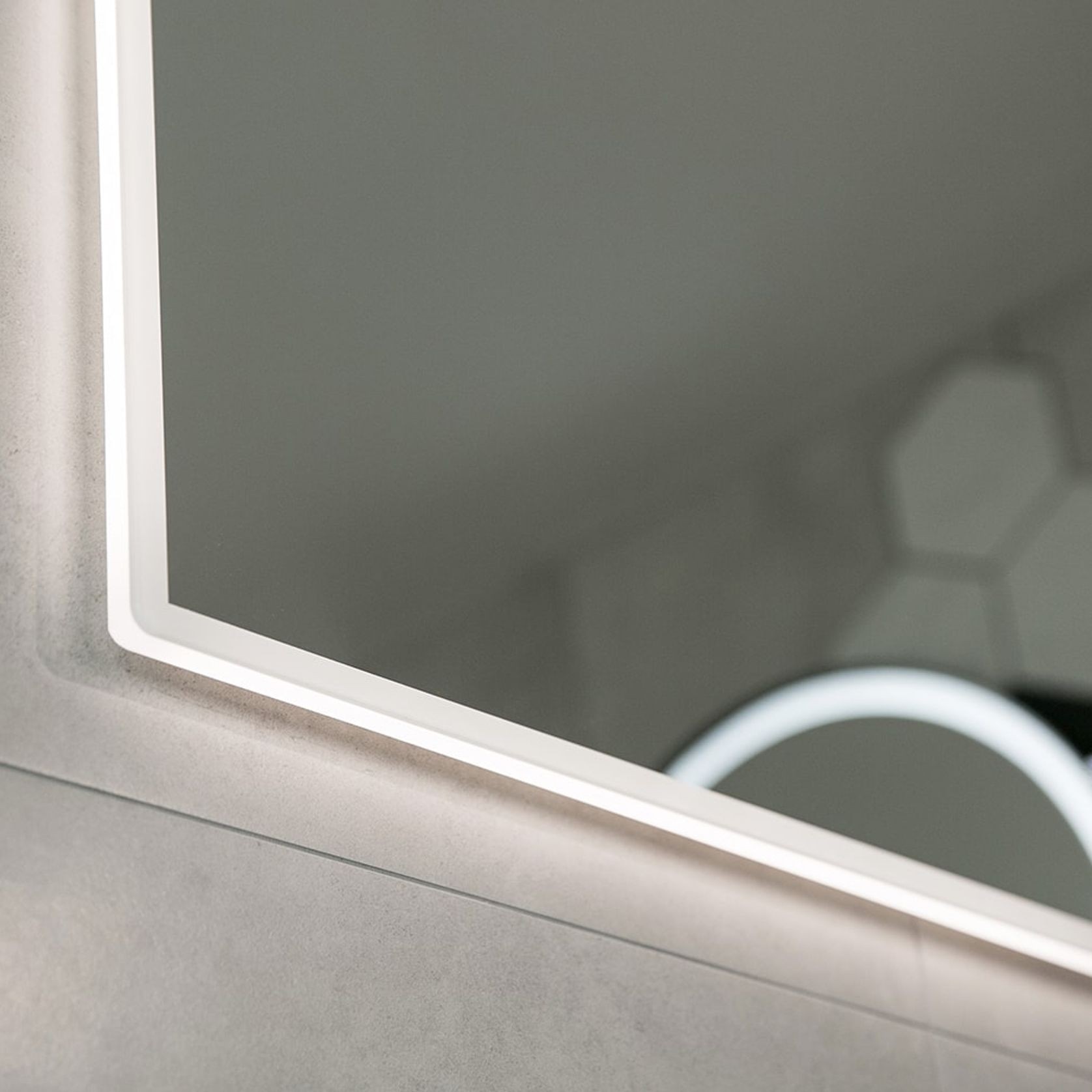 Acrylic Framed Diffused LED & Demister Mirror 1800 gallery detail image