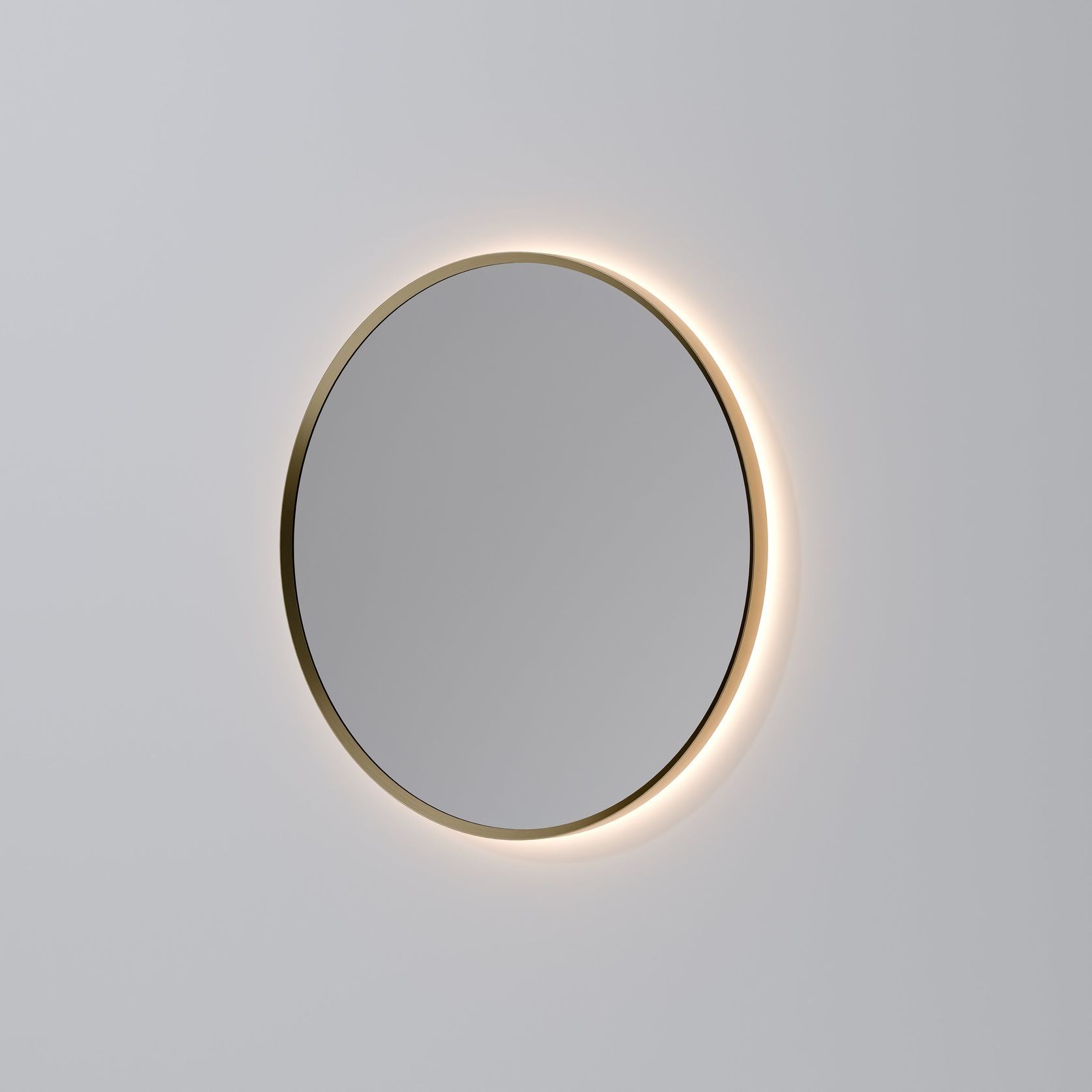 CODE Solace Round Framed Gunmetal Led Mirror - 3 Sizes gallery detail image